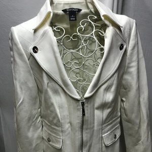White House Black Market Tailored Ivory Women's Jacket Size 6.